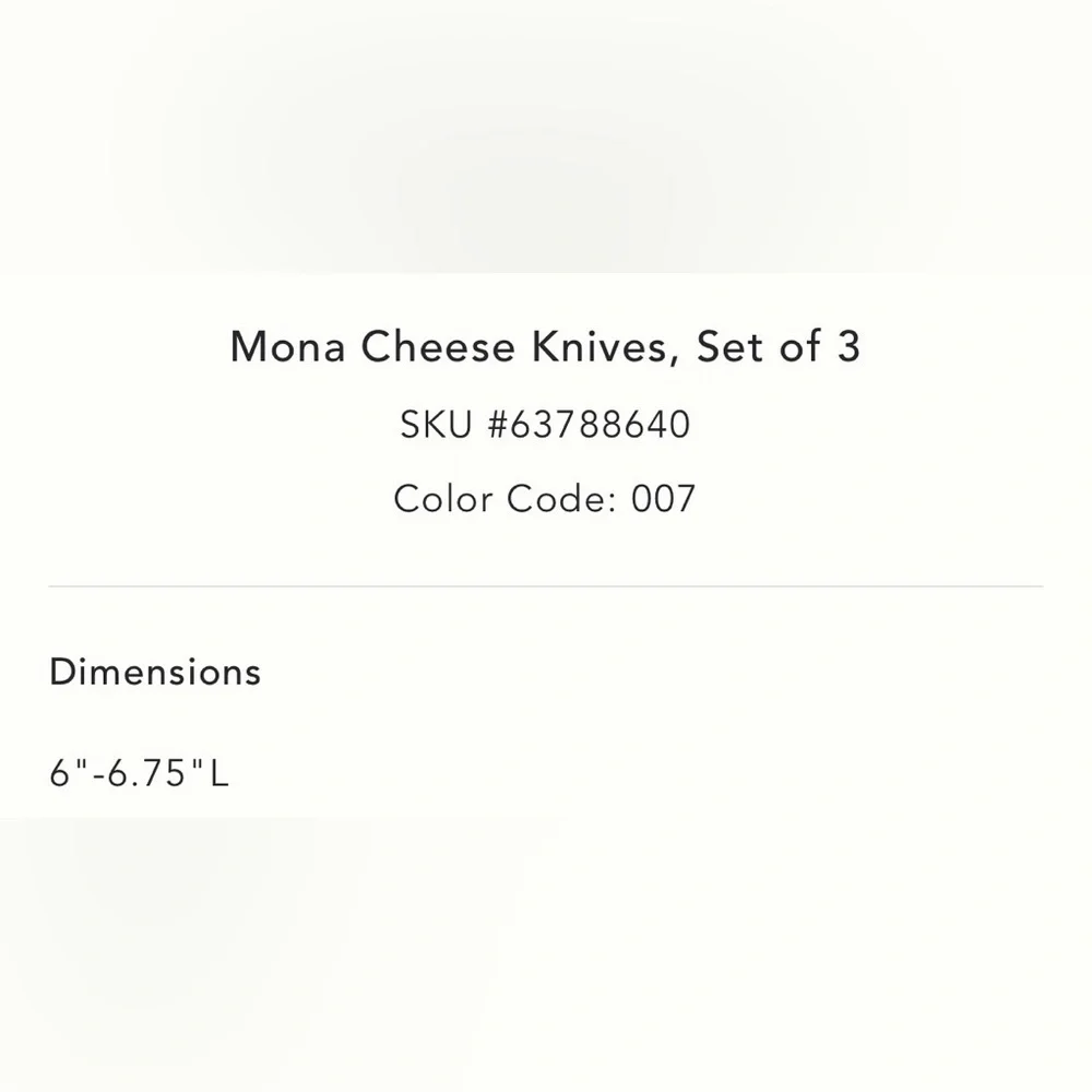 ❤️🔥Anthropologie - Silver & Gold Mona Moon Stages Cheese Knives - 3-Piece